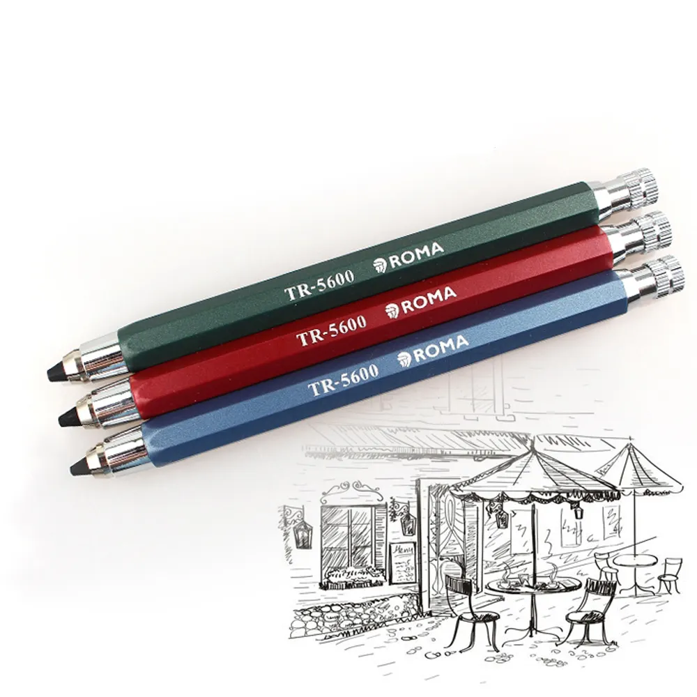 Crayon plastique Unique et personnalisé, de 5.6mm, en plomb, mécanique, pour enfants