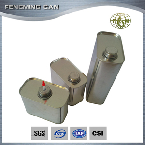 锡罐厂家直接 500毫升 1000毫升长方形螺丝顶部胶水锡罐 - Product Image 3