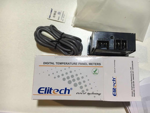 Painel led elitech, indicador de temperatura tpm910 com à prova de choque para armário