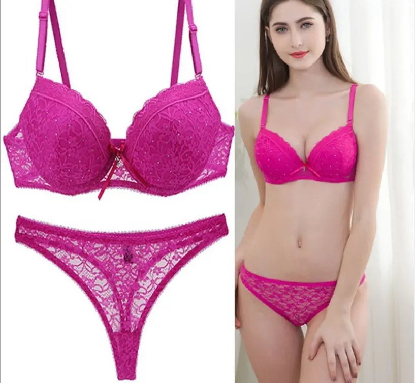 Più il formato del reggiseno set grande formato con pizzo e grande formato per le donne grasse con D coppa E