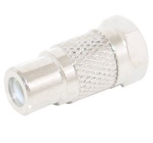 适配器F型公插头到<span class=keywords><strong>RCA</strong></span>母插孔电视视频连接器同轴电缆直RF同轴