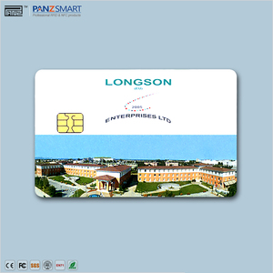 Custom <strong>Paypal</strong> Credit Card Atm Access Control Contact IC Card FM4428 Chip 24C16 Chip RFID Smart PVC Cards with Pantone - Product Image 2