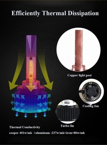 2023新しい45W4600LM 6000Kと3000KLEDフォグライトD2HカーLEDヘッドライト電球 (Hella 5 BiキセノンプロジェクターレンズライトカーLED用) - Product Image 4