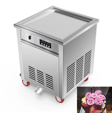 Sartén plana inteligente CE FCC ROHS, máquina para freír helados de estilo tailandés