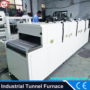 Forno di essiccazione maglia di Acciaio della maglia del PVC cintura elettrico usato industriale tunnel forno <span class=keywords><strong>IR</strong></span> e UV linea di essiccazione