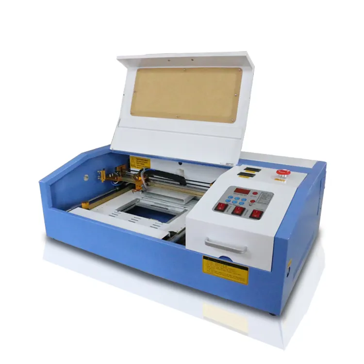 Mini máquina de corte láser de escritorio, FL-K40 de acrílico/vidrio orgánico/sello