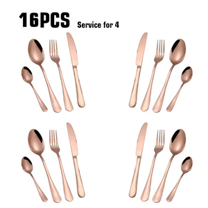 低最小起订量塔尔赫雷斯彩色银器不锈钢金餐具套装宴会餐具 - Product Image 3