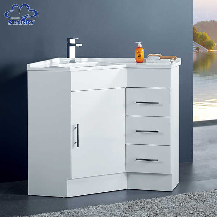 Floorstanding Bath Room Cabinet Corner Make up Vanity Sink  Cupboard Design Cabinet Setts From Australia