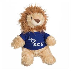 Soft <strong>Mighty</strong> lion Plush <strong>Toy</strong> with Custom Printed Shirt - Product Image 1