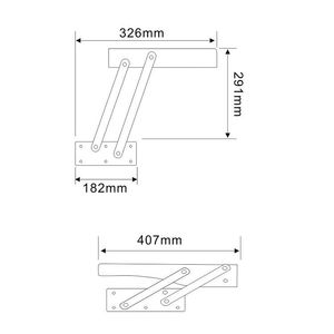 Acessório de equipamento diy, inspiração superior, mecanismo de mesa de café, levantamento hidráulico e extensão, dobradiças de mesa de café