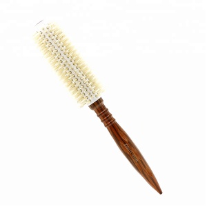 <span class=keywords><strong>S</strong></span> M L3サイズセラミックコーティングラウンドバードコーム木製ハンドルナイロンファイバーヘアブラシ