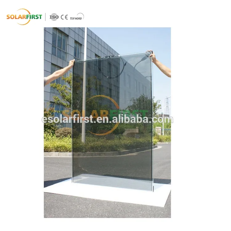 高透明173Wフレームレスガラス薄膜ソーラーパネルセル