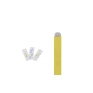 # 18U Pinsคมสีเหลืองใบมีดแต่งหน้าถาวรM Icrobladingเข็ม - Product Image 2