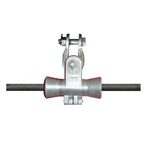ADSS Tangent Clamp แคลมป์ยึดโลหะชั้นเดียว,ที่หนีบกันสะเทือนสำหรับอุปกรณ์เสริมสายเคเบิลใยอากาศ ADSS ระยะน้อยกว่า100เมตร