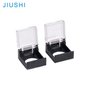 Transparente wasserdichte Abdeckung 16mm Druckknopf schalter quadratische Schutz abdeckung mit hohem Kopf