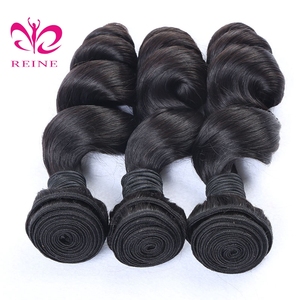 En çok satan doğal uzatma insan örgü 8A sınıf bakire hint İnsan saç 95-100g 100% işlenmemiş insan saçı siyah kadın - Product Image 6