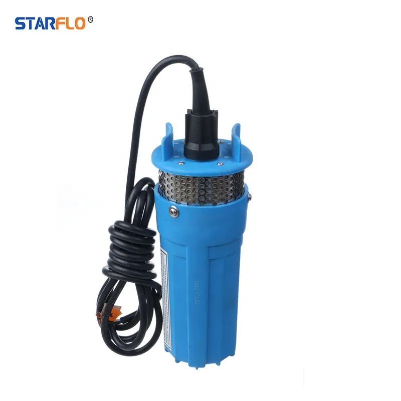 STARFLO-bomba de agua eléctrica sumergible, 12V, CC, 70m, funciona con energía solar, para agricultura