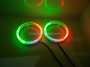 Autodragons灵活的泪眼灯RGB <span class=keywords><strong>LED</strong></span>灯条DRL灯和大灯转向灯