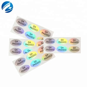 Personalizada de fábrica QC Pass etiqueta engomada de la etiqueta
