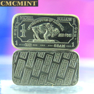 Freeサンプル1グラム999 Fine <span class=keywords><strong>Nickel</strong></span> Buffalo Bar