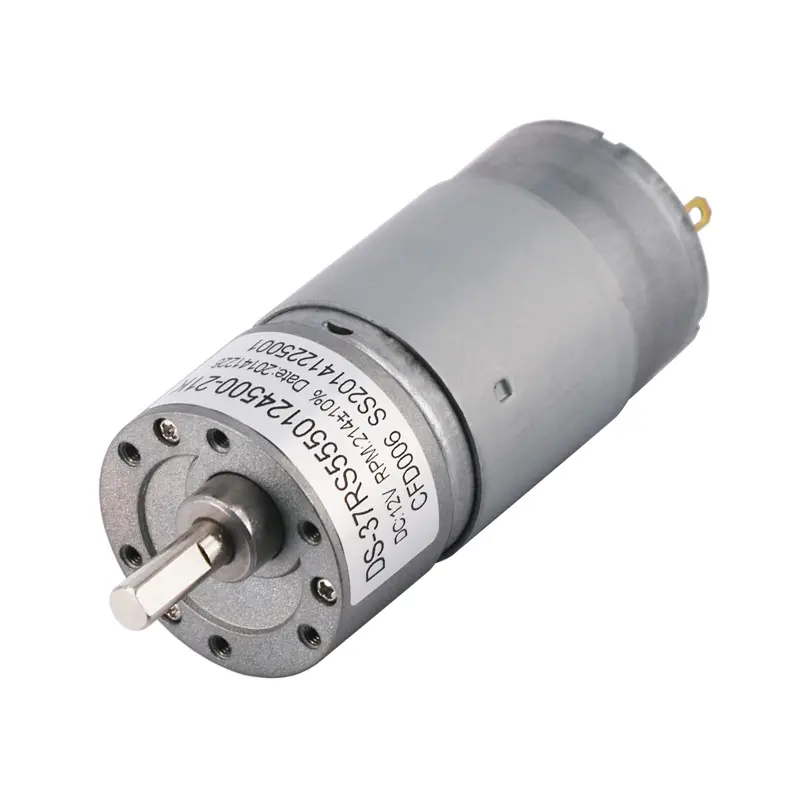 555 Dc Motor Torsi Tinggi 2Nm Motor Gir Dc 24V 12V Motor Gir 300Rpm 100Rpm 60Rpm untuk Robot 37Mm Gearbox