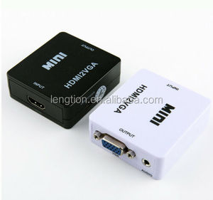 新的最佳质量最佳迷你高清1080P HDMI-兼容<span class=keywords><strong>VGA</strong></span>适配器转换器HDMI-兼容<span class=keywords><strong>VGA</strong></span>转换器，带音频，适用于笔记本电脑，适用于高清电视投影仪