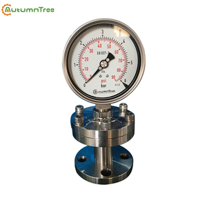 Hoch leistungs manometer aus Edelstahl mit maximalem Zeiger