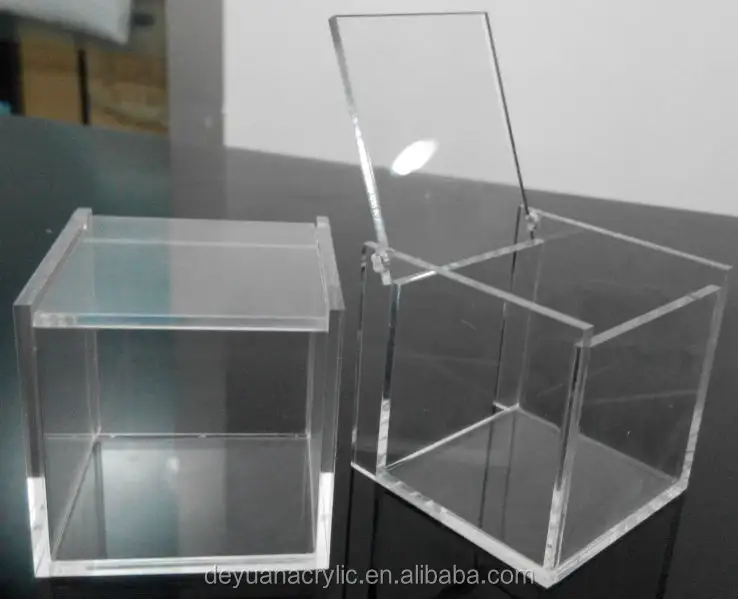 Прозрачный 6 сторонее акриловое коробки, небольшая акриловая коробка, прозрачная акриловая коробка оптовая продажа