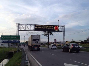 EN12966 P16/P20/P25 Tráfego Levou sinal de Mensagem Variável LED VMS Entrar no Pórtico