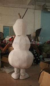 Funtoys CE dondurulmuş kardan adam Olaf maskot kostüm yetişkin için - Product Image 4