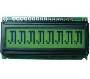 8x1 Zeichen LCD-Anzeige