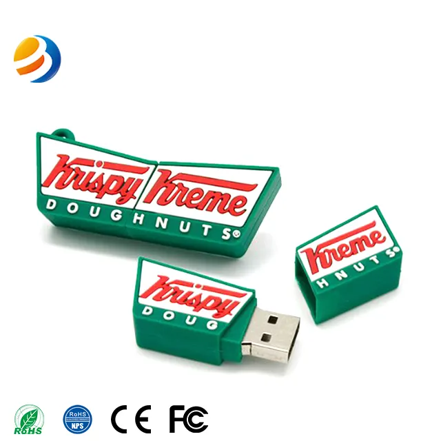 Индивидуальный Логотип 16GB Симпатичный легкий пользовательский ПВХ USB флэш-накопитель
