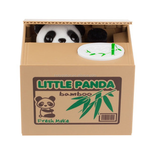Presente de aniversário Roubar Moedas Panda Piggy Bank Money Saving Box, O Melhor Presente Para Seus Filhos Bebê