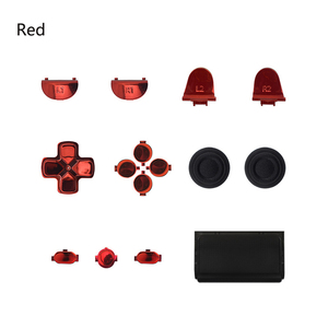 Juego de botones cromados para PS4 Slim, para Sony Playstation 4, Kits de reparación de mandos, botones de repuesto