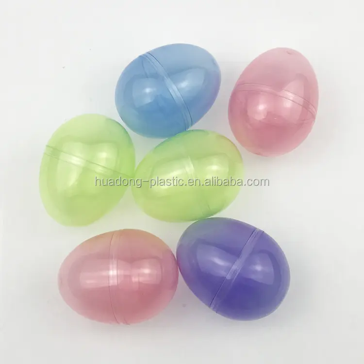 Personalizado Colorido Bola de Brinquedo Ovos de Páscoa Ovos De Plástico Para Doces