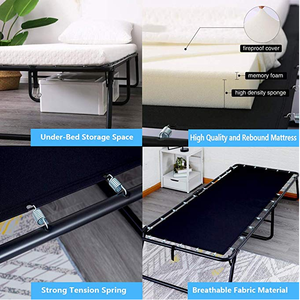 最好的价格折叠旅行 trundle 床与床垫 - Product Image 6