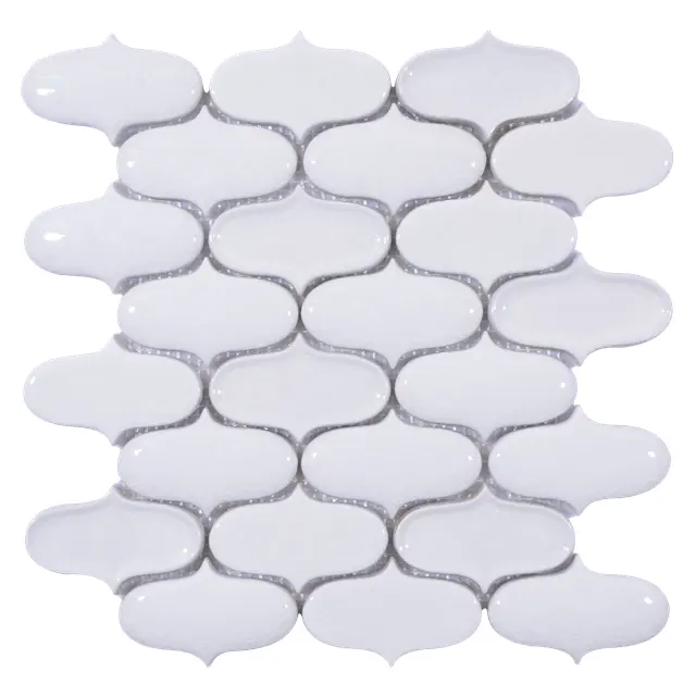 Diamond Shape Ceramic Mosaic Tile 3D Art Pattern Mosaic Tile