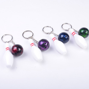 Spots Souvenir Gift Logo Accepted Plastic Bowling <strong>Key</strong> Chain