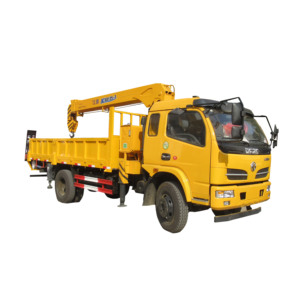 Marka yeni 6 wheeler kargo kamyon teleskopik knuckle bomlu 2 ton 3 ton dongfeng kamyona monte vinç 3t - Product Image 1