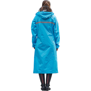 PVC uzun yağmurluk yağmurluk ceket ile erkek ve kadın kapşonlu % 100% su geçirmez yağmurluk yağmurluklar yetişkinler Polyester 500 adet