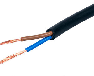 PFT工場格安価格rvvワイヤー白または黒の色2コア2.5mm2電気ケーブル
