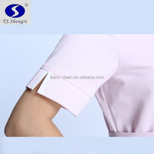 Yeni Desin Kısa Kollu Pembe Hemşirelik Üniforma Scrubs Suit