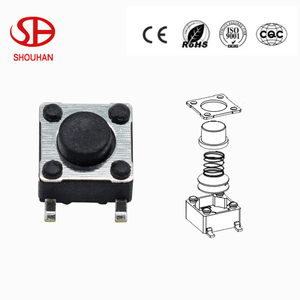6x6 SMD plug-in 6*6*4.3 funzione di retromarcia negativa interruttore tattile pulsante tattile SH-1102M - Product Image 2