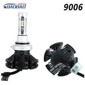 Süper parlak otomatik kafa ampul 8000 <span class=keywords><strong>k</strong></span> 50 w 6000LM led lamba h4 h7 9006 led araç far 9006 H7 LED fan ile 12 v 24 v
