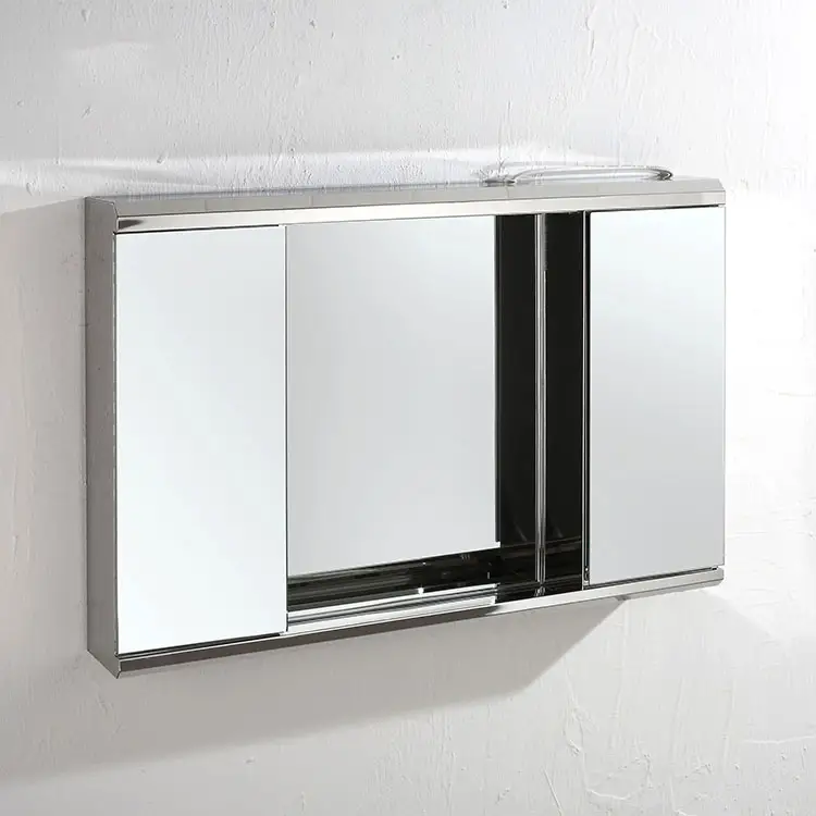 높은 품질 욕실 벽 매달려 화장실 상단 스마트 조명 거울 캐비닛 Led 빛