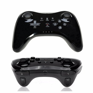 Yüksek kaliteli klasik çift Analog kablosuz oyun kolu Gamepad Joypad oyun denetleyicisi WiiU için Wii U Pro denetleyicisi - Product Image 4
