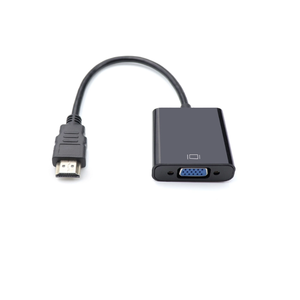 Convertidor HD a VGA directo de fábrica con adaptador de corriente de audio de alta definición para computadora Chaqueta de PVC Producto en stock
