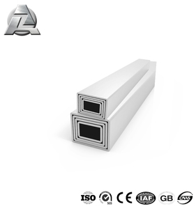 פולני כסף צינור מרובע אלומיניום 200x200mm עם מחיר