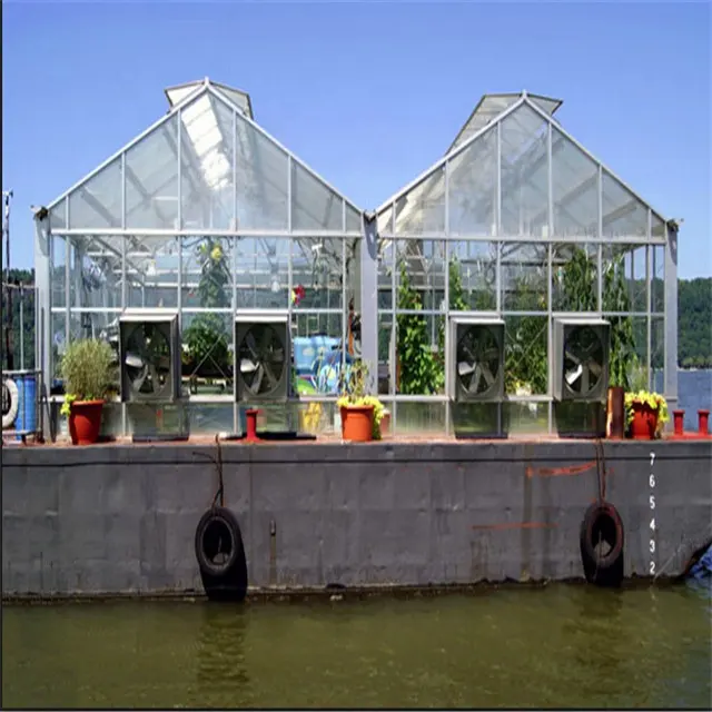 Commercial Greenhouse PC sheet side covering plastic roof covering greenhouse