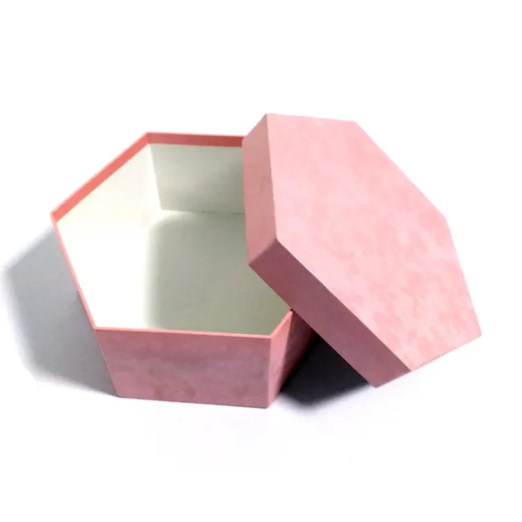 अनुकूलित polygonal गत्ता बॉक्स गत्ता ढक्कन के साथ भंडारण बॉक्स
